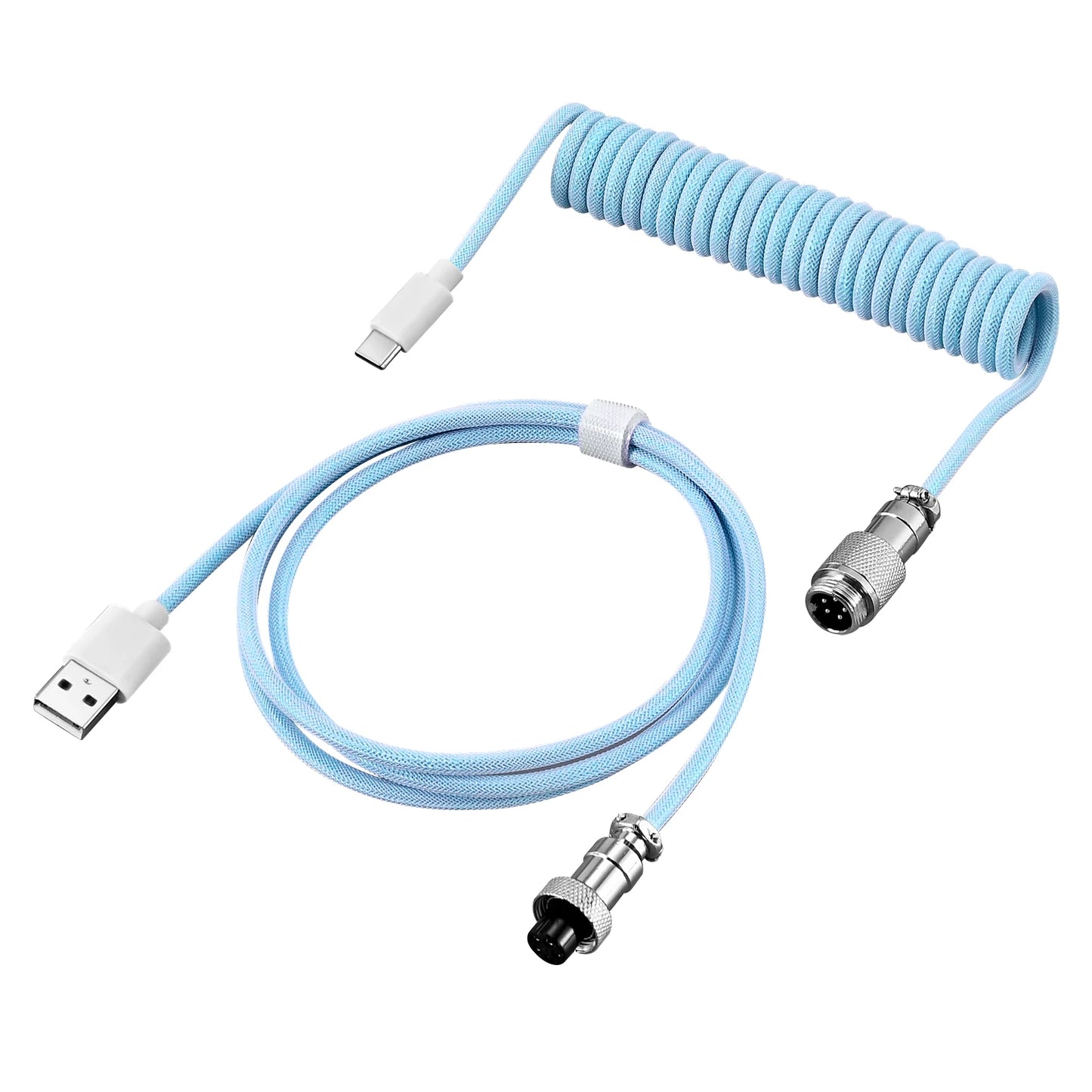 Cable USB Tipo C en espiral