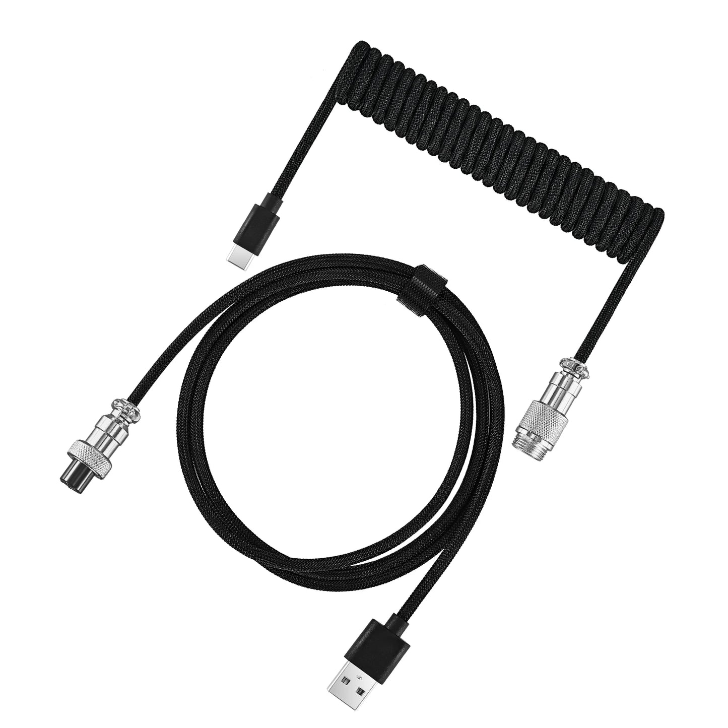 Cable USB Tipo C en espiral