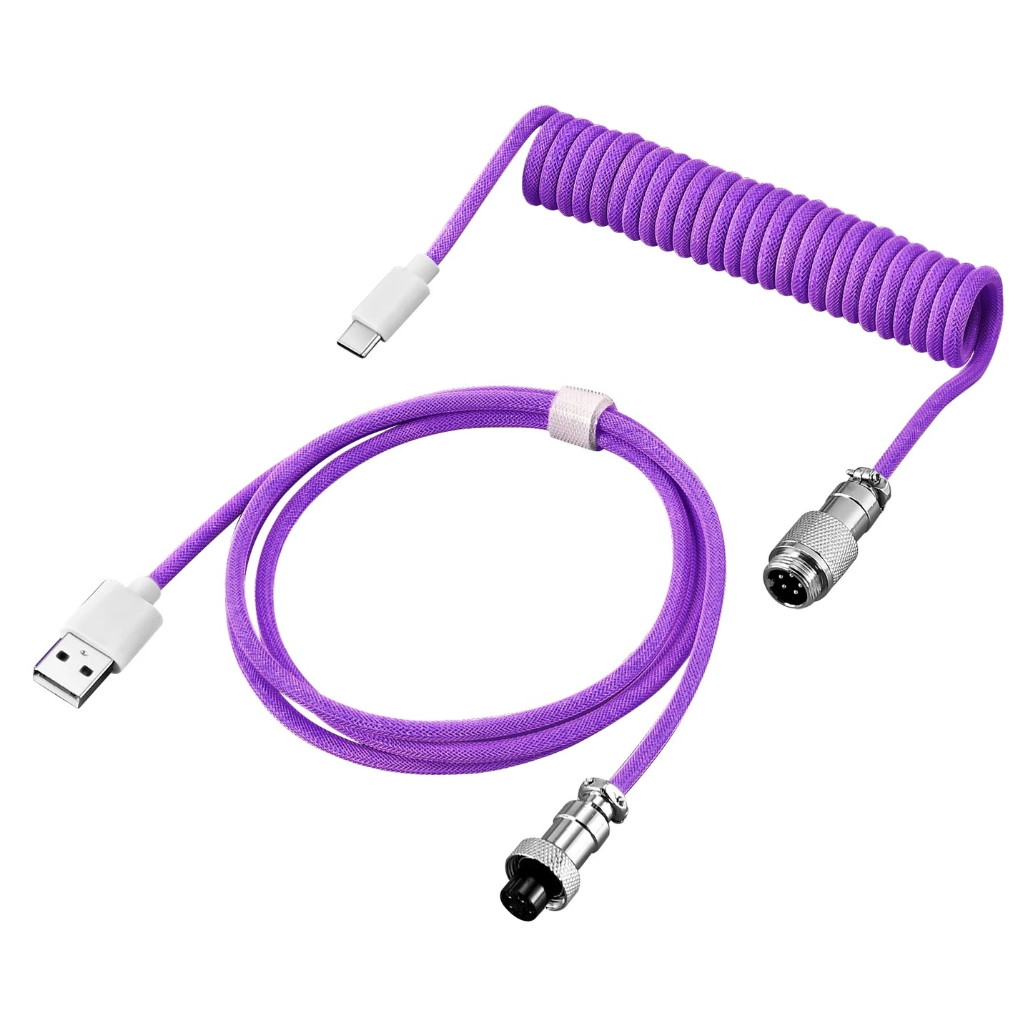 Cable USB Tipo C en espiral
